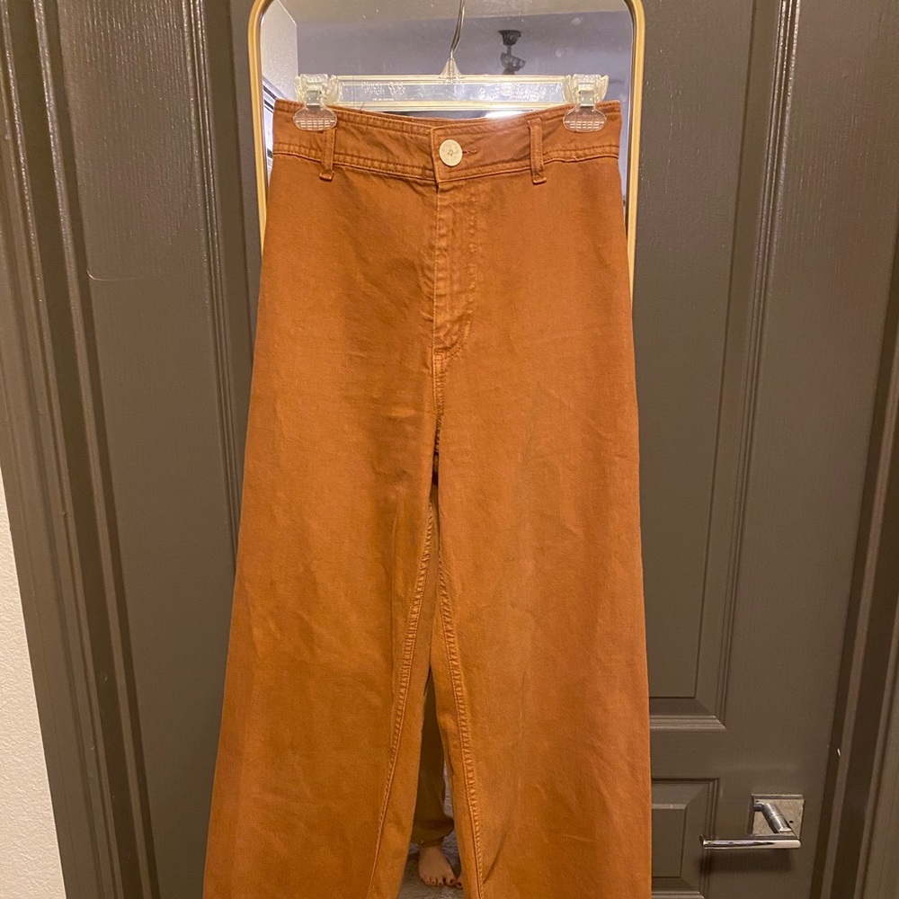 Zara Trouser Pants in Rust